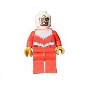 LEGO Minifigure Red and White Superhero